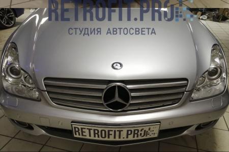 Mercedes-Benz CLS I (2004-2010) (C219) — глубокая полировка + бронирование + замена линз и ламп