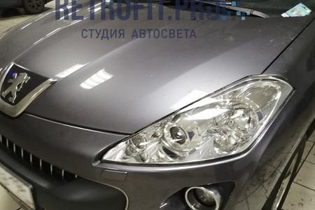 Peugeot 4007 – замена линз на светодиодные DILIHT TENDEL
