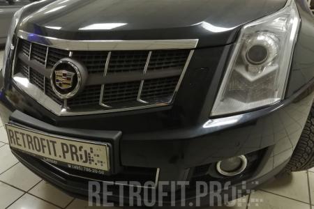 Cadillac SRX II (2009-2012) — устранение запотевания, замена линз на bi-led