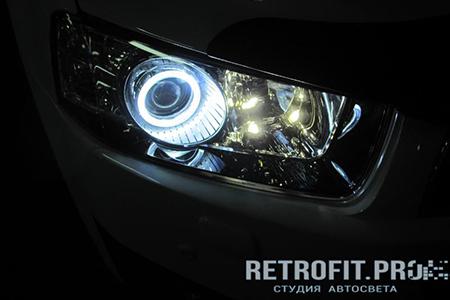 Chevrolet Captiva (2011-2013) — установка Angel Eyes