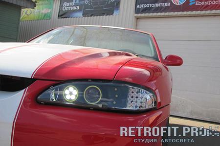 Ford Mustang (1993-1998) — LED тюнинг + установка ПТФ