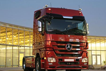 Mercedes Actros — установка светодиодной реснички