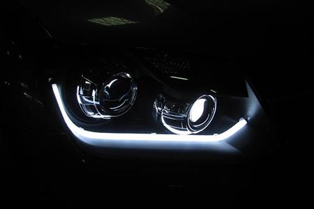 Volkswagen Amarok (2010-2016) — установка 4-х линз + установка светодиодных ресничек