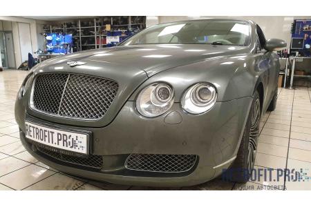 Bentley Continental GT (2003-2011) — устранение запотевания + восстановление фар (полировка и очистка)