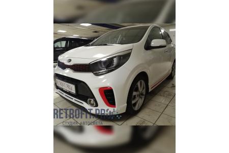 Kia Picanto — замена линз, покраска масок