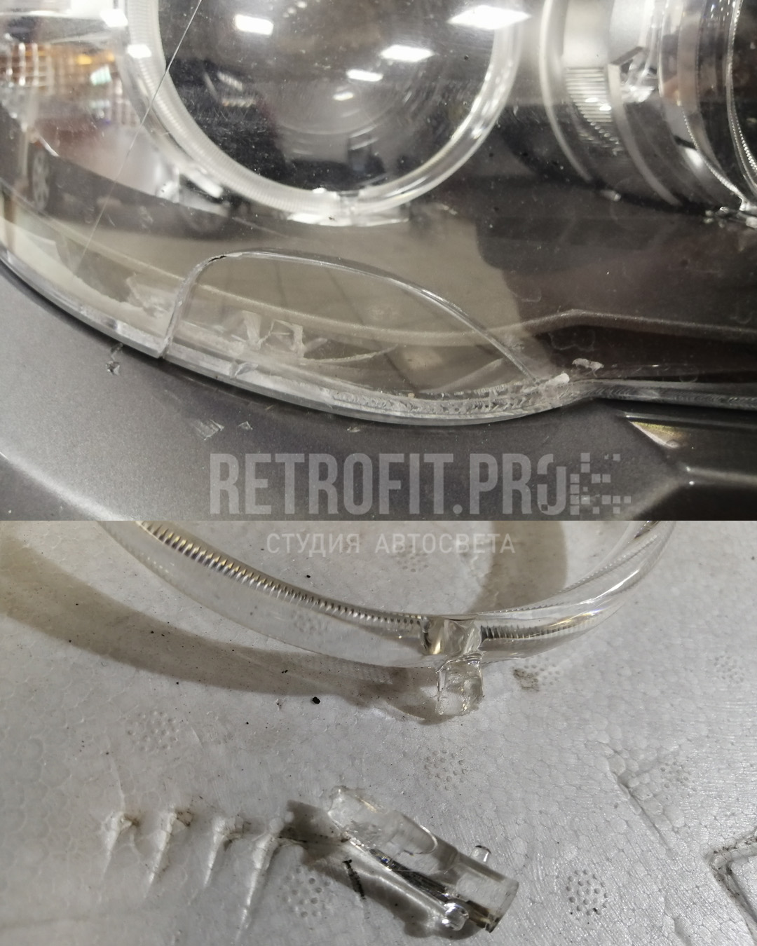 BMW 5 серии VI (F10) Рестайлинг (2013-2017) - Замена стекла фары