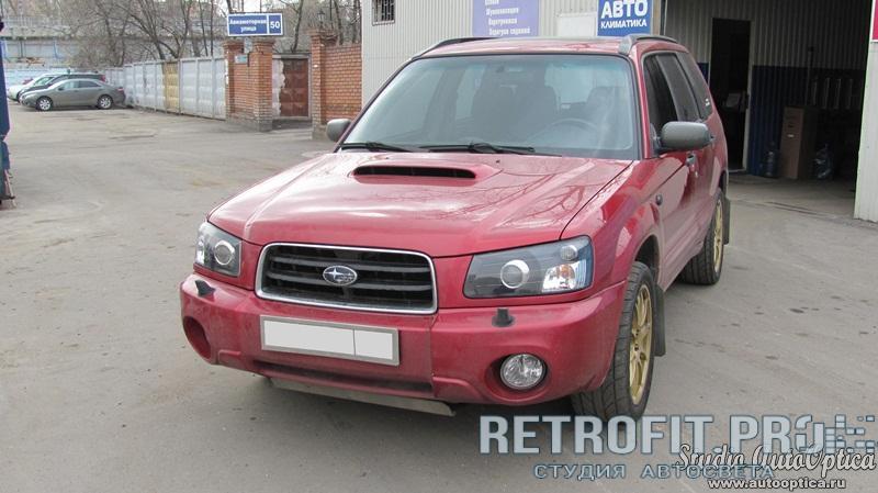 Установка биксеноновых линз на Subaru Forester