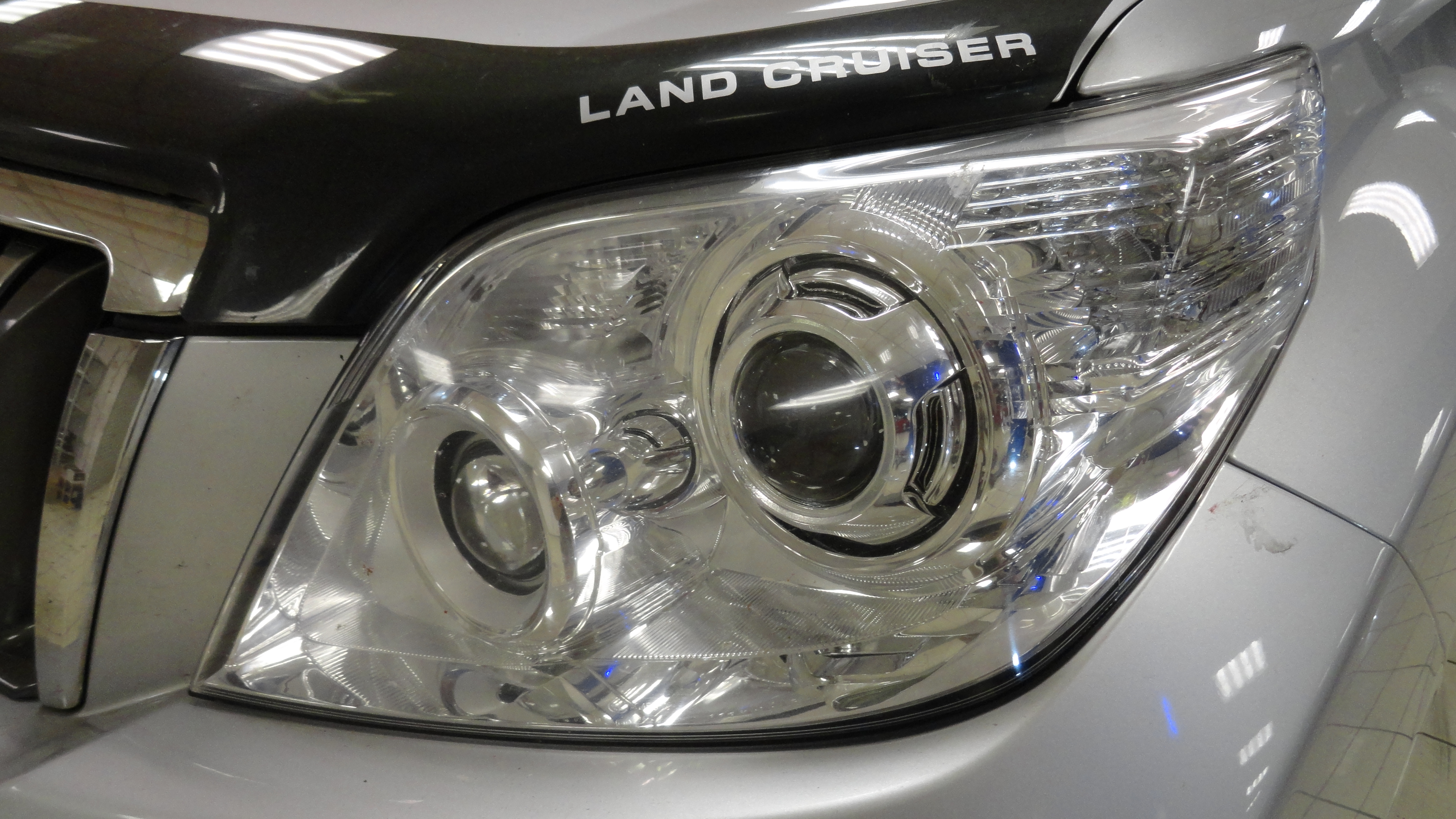 Toyota Land Cruiser Prado 150 (2009-2013) - Установка линз в секцию дальнего света