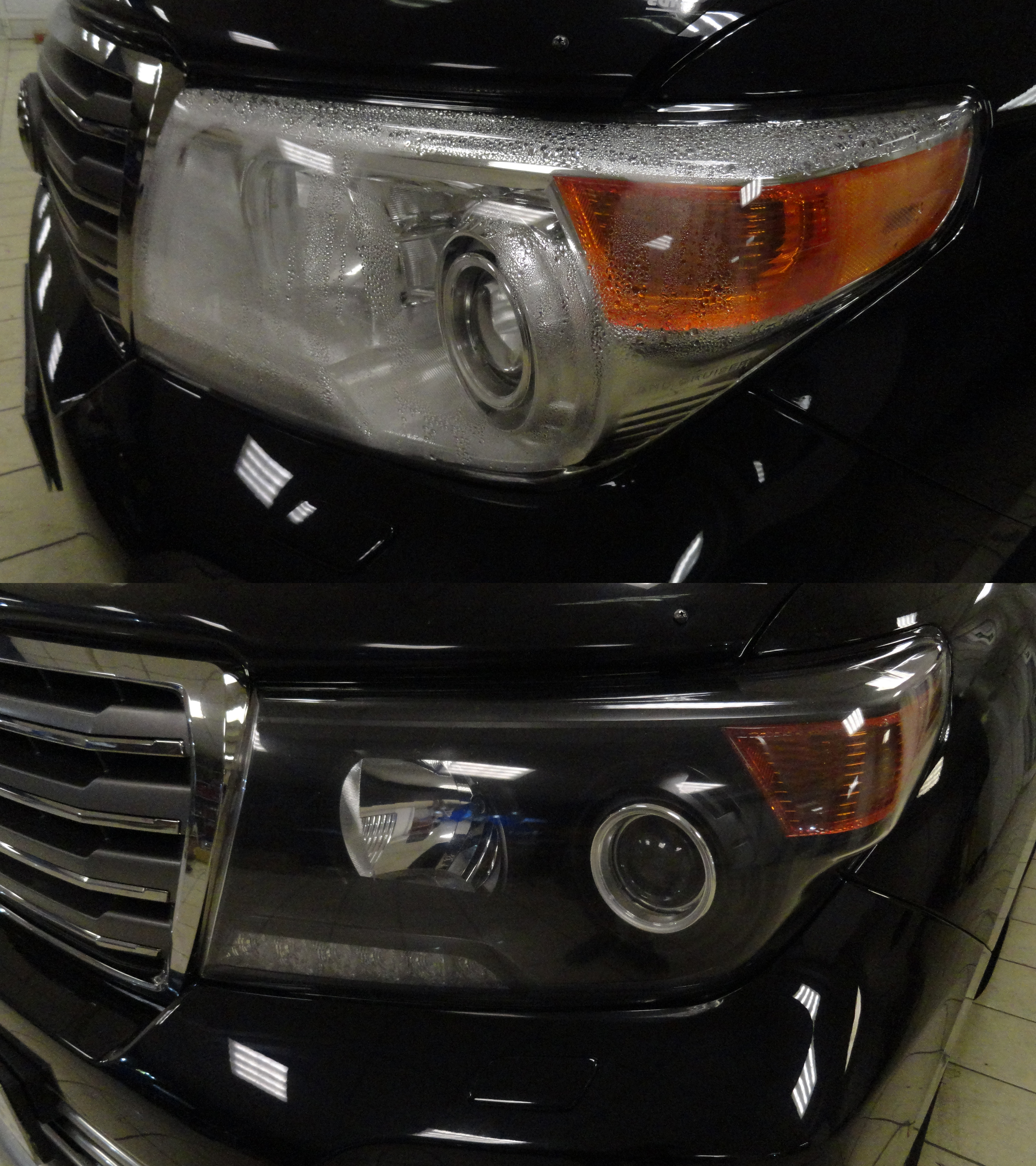 Toyota Land Cruiser 200 Рестайлинг 1 (2012-2015) - Ремонт запотевания + Покраска масок фар
