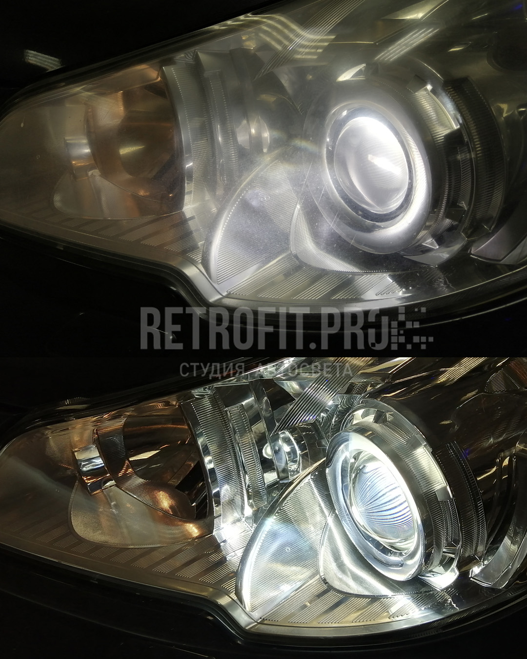 Subaru Outback IV (2009-2014) - Замена линз и ламп, шлифовка, бронирование фар