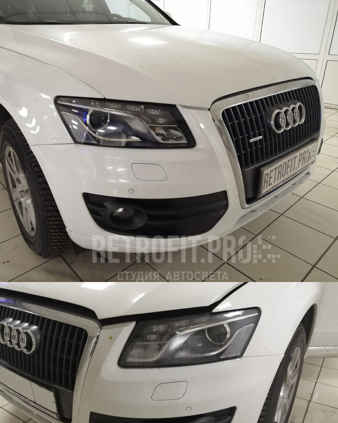 Audi Q5 I (8R) - Audi Q5 – устранение запотевания, замена линз, ламп