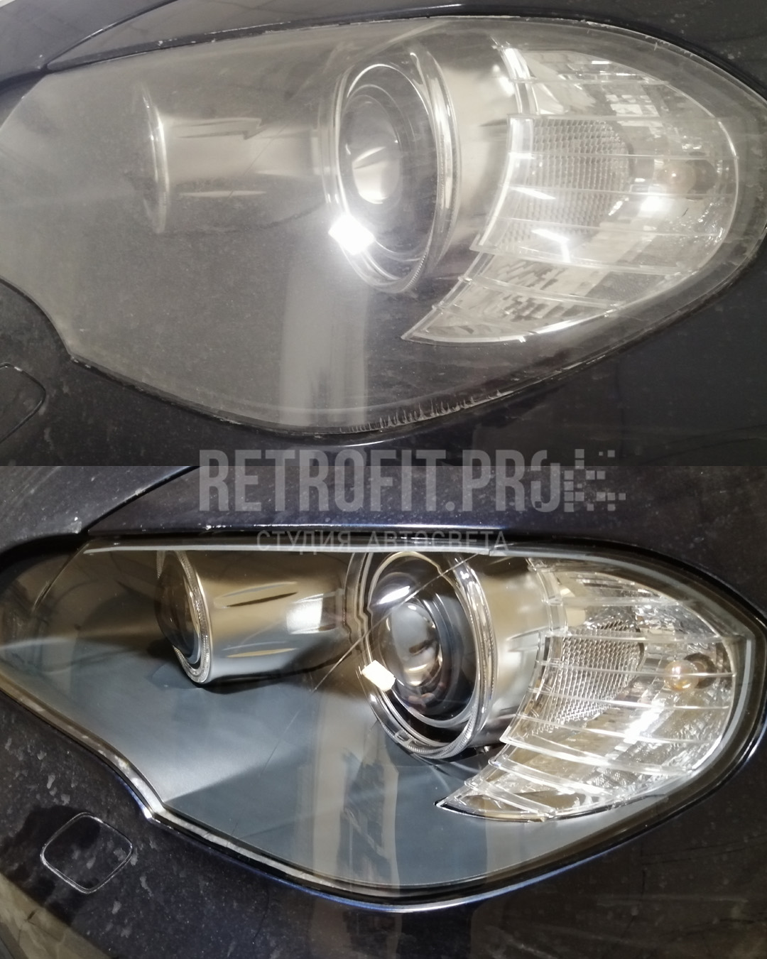 BMW X5 (E70) – замена стекол фар